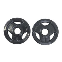 Anilha Sport Emborrachada Furo Standad Ahead Sports 1kg Pret - 2