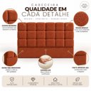 Ver imagem 6 de Cabeceira Cama Box Queen 158cm Estofada Bouclé Boss:Terra Cota