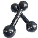 Ver imagem 1 de Par de Halter Bola Cotonete Ahead Sports Preto 2KG