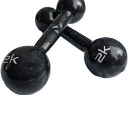 Par de Halter Bola Cotonete Ahead Sports Preto 2KG - 2