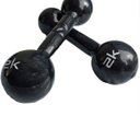 Ver imagem 2 de Par de Halter Bola Cotonete Ahead Sports Preto 2KG