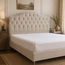 Ver imagem 4 de Cabeceira para Cama Box Queen 160cm Balence Linho Bege - Sallar Home