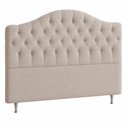 Ver imagem 1 de Cabeceira para Cama Box Queen 160cm Balence Linho Bege - Sallar Home