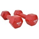 Ver imagem 1 de Par de Halter Sextavado em Vinil Ahead Sports 3kg Vermelho