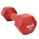 Ver imagem 1 de Halter Sextavado em Vinil Ahead Sports 3kg Vermelho