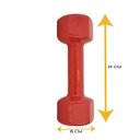 Ver imagem 3 de Halter Sextavado em Vinil Ahead Sports 3kg Vermelho