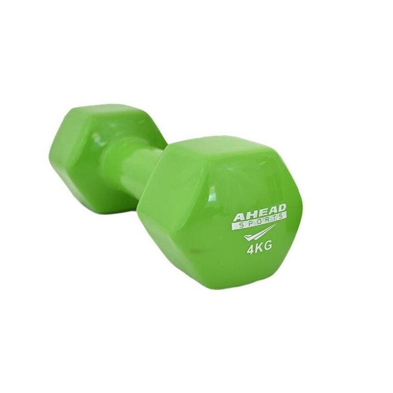 Halter Sextavado em Vinil Ahead Sports 4kg Verde