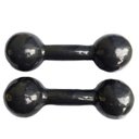 Ver imagem 2 de Par de Halteres Bola (Cotonete) Ahead Sports Preto 1KG