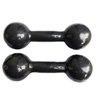 Par de Halteres Bola (Cotonete) Ahead Sports Preto 1KG - 2