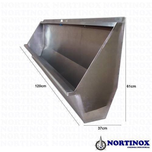 Mictório Coletivo Aço Inox 120 Cm Nortinox - 10