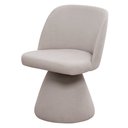 Ver imagem 1 de Cadeira de Jantar Liz Fixa Poliéster Cinza Suave - Nexta Casa