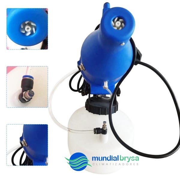Nebulizador Pulverizador Para Desinfecção Sanitização de Ambientes à Frio Elétrico 4,5L:220V - 6