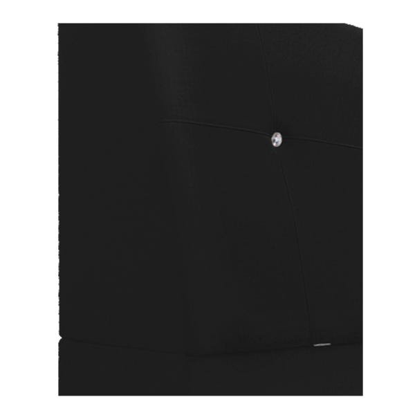 Cabeceira Estofada Itália 90 cm Solteiro Suede Preto - ADJ Decor - 6