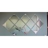 Painel de Espelho Auto Adesivo Dupla Face com Bisote - 30x30cm 4 Unidades - 3
