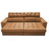 Sofá de Couro Legítimo Retrátil e Reclinável 2,15m Molas Ensacadas Cama Inbox Majesty Mel - 5