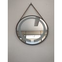 Ver imagem 6 de Espelho Led Quente Adnet 60cm Marrom Alça Marrom
