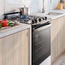 Ver mais imagens de Fogão a Gás de Piso 4 Bocas Electrolux em Inox com VaporBake, - FE4IB