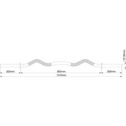 Barra W Cromada 120cm Standard Ahead Sports - 2