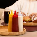 Ver imagem 3 de Bisnaga Plástica Grande 400ml para Molhos Mostarda Plasvale Bar Lanchonete Restaurante