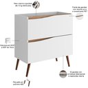 Ver imagem 3 de Balcão Gabinete para Banheiro com Pés 80cm Evie B06 Branco Tau - Lyam Decor