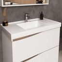 Ver imagem 4 de Balcão Gabinete para Banheiro com Pés 80cm Evie B06 Branco Tau - Lyam Decor