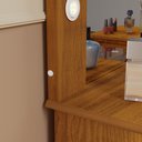 Ver imagem 4 de Penteadeira Camarim 9 Gavetas Classica Mila New C/led - Espelho - Gaveta Maquiagem - Freijo/off