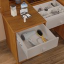 Ver imagem 6 de Penteadeira Camarim 9 Gavetas Classica Mila New C/led - Espelho - Gaveta Maquiagem - Freijo/off