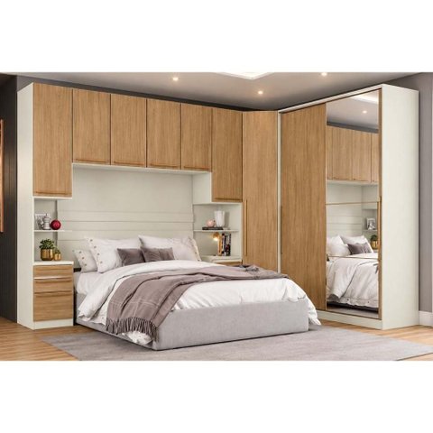 Quarto Modulado Henn Seletto 5 Peças 9 Ptas QM1 Areia