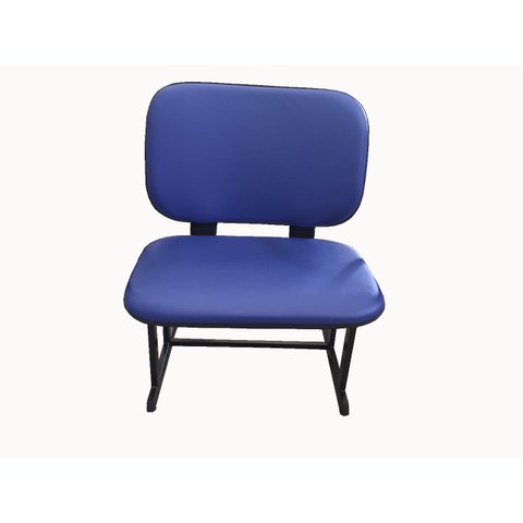 Poltrona Obeso sem Braços Azul - Suporta até 400kg