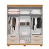 Guarda-roupa Casal 6 Portas 4 Gavetas 100% Mdf Flórida Espresso Móveis - 7