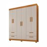 Guarda-roupa Casal 6 Portas 4 Gavetas 100% Mdf Flórida Espresso Móveis - 3
