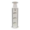 Torre de Tomada Hafele Retrátil de Embutir Multiplug Branca - 4