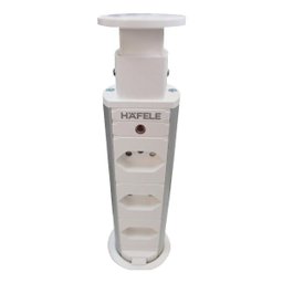 Torre de Tomada Hafele Retrátil de Embutir Multiplug Branca - 6