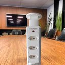 Ver imagem 7 de Torre de Tomada Hafele Retrátil de Embutir Multiplug Branca