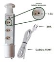 Ver imagem 2 de Torre de Tomada Hafele Retrátil de Embutir Multiplug Branca