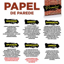 Papel de Parede Auto-Adesivo Tema Industrial PPI-050 - 0,60 X 3,00M - 6