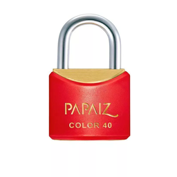 Kit com 2 Cadeados Papaiz Cr40 Vermelho Ka1 - 1
