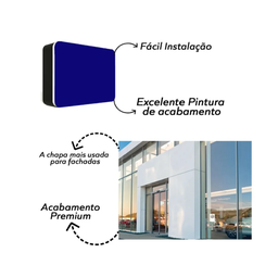 Placa Acm 1,22x2,50x3mm Cinza Coberchapas - 2