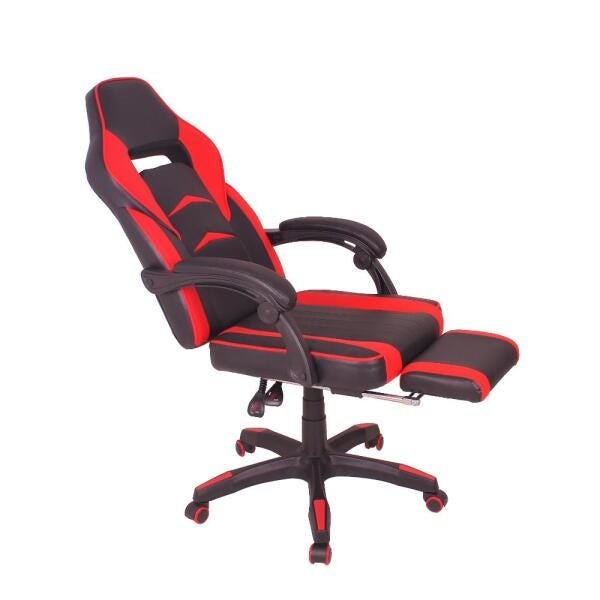 Cadeira Gamer Mag3 Reclinável com Apoio Retrátil para Os Pés/Vermelho - 3