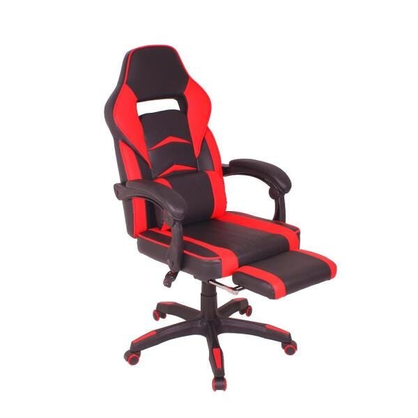 Cadeira Gamer Mag3 Reclinável com Apoio Retrátil para Os Pés/Vermelho - 2