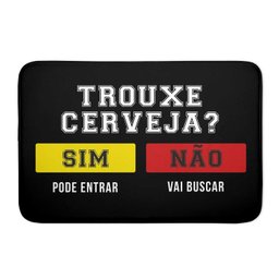 Tapete de Porta Personalizada Trouxe Cerveja Emborrachada Antiderrapante - 2