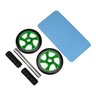 Rolo de Exercicio Fisico Roda Abdominal Fitness Lombar Musculos Funcional - 9