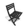 Cadeira de Plástico Dobrável Lanchonete Preta 110kg Arqplast - 2