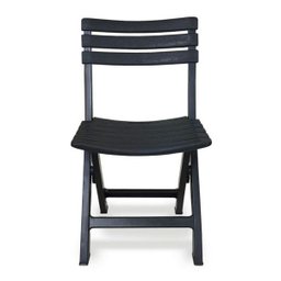 Cadeira de Plástico Dobrável Lanchonete Preta 110kg Arqplast - 1