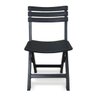 Cadeira de Plástico Dobrável Lanchonete Preta 110kg Arqplast - 1
