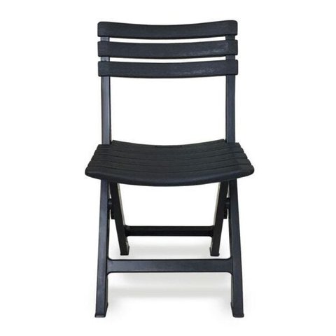 Cadeira de Plástico Dobrável Lanchonete Preta 110kg Arqplast