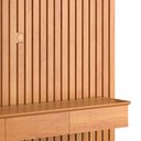 Ver imagem 4 de Painel Ripado 180x184cm Para TV 75 Polegadas Antares Patrimar Cinamomo