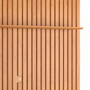 Ver imagem 5 de Painel Ripado 180x184cm Para TV 75 Polegadas Antares Patrimar Cinamomo