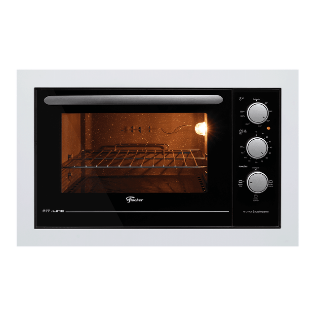 Forno Elétrico de Embutir Fischer Fit Line 48 L Branco 127v - 2