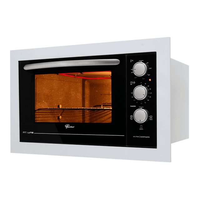 Forno Elétrico de Embutir Fischer Fit Line 48 L Branco 127v